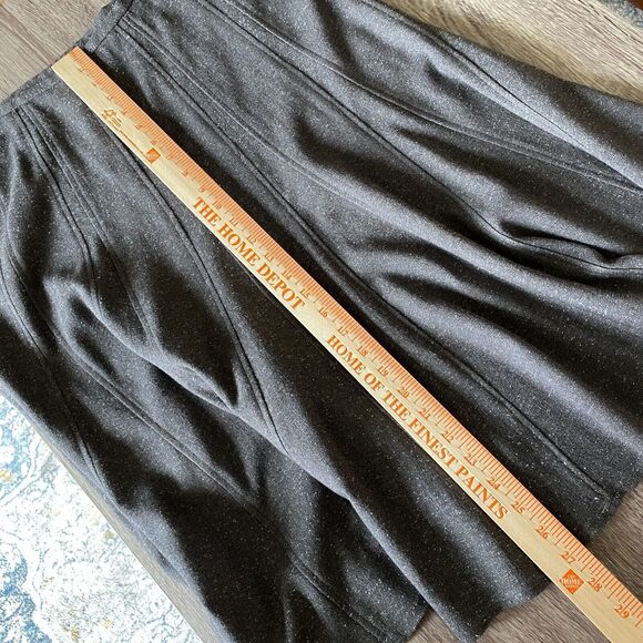 New Directions Women's 12 Gray Tweed Flare Skirt Career Office Church - Picture 12 of 12